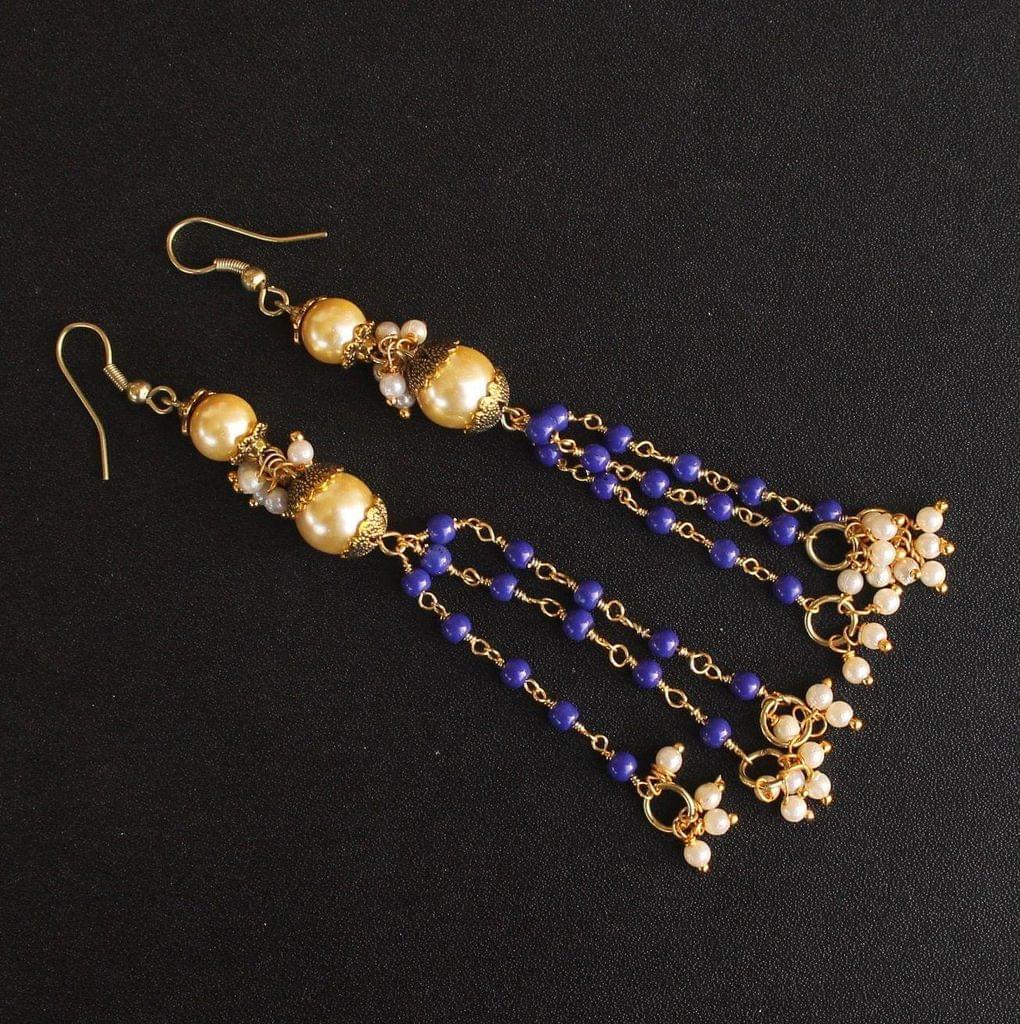 Designer Beaded Pearl Earring