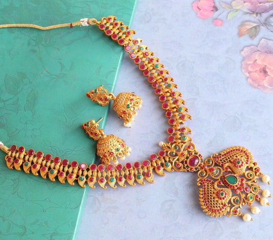 Sanskriti Temple Necklace Set