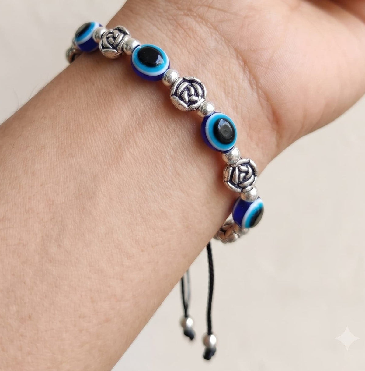 Classic Rose Evil Eye Bracelet