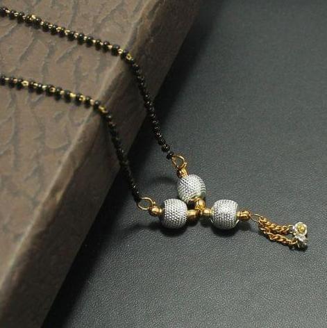 Black Chain AD Mangalsutra For Women_BNFMMS145