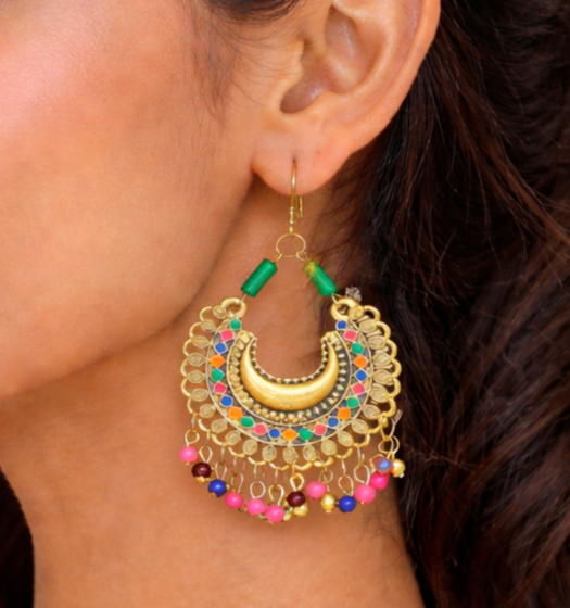 Chandbali Earring Golden