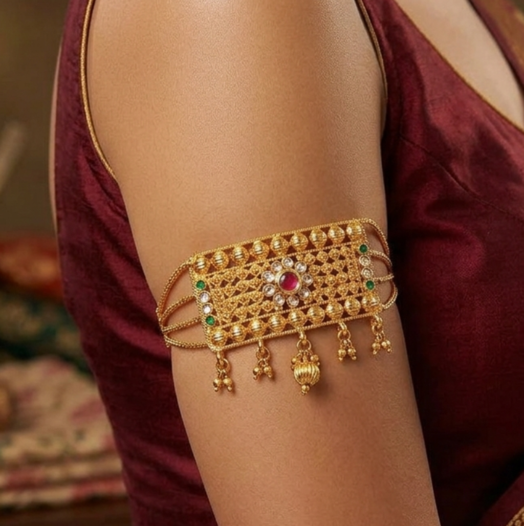 AD Kundan Gold Plated Bajuband