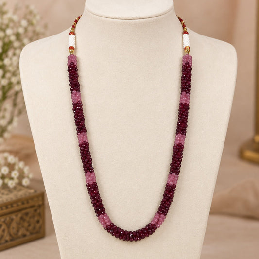 Ruby & Rose Beaded Long Necklace