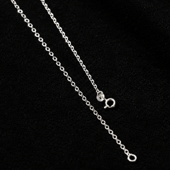 1 Pc 45cm Sterling Silver Flat Link Chain