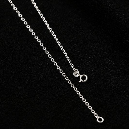 1 Pc 45cm Sterling Silver Flat Link Chain