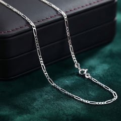 45 Cm Sterling Silver Twist Oval Link Chain