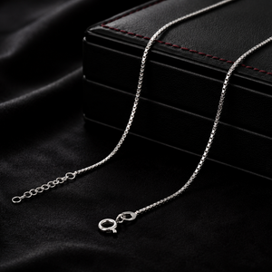 45 Cm Sterling Silver Sleek Box Link Chain