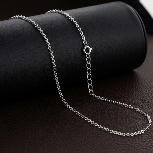 45 Cm Sterling Silver Luna Chain