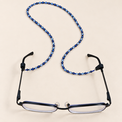 Classic Blue Beaded Spectacle Chain