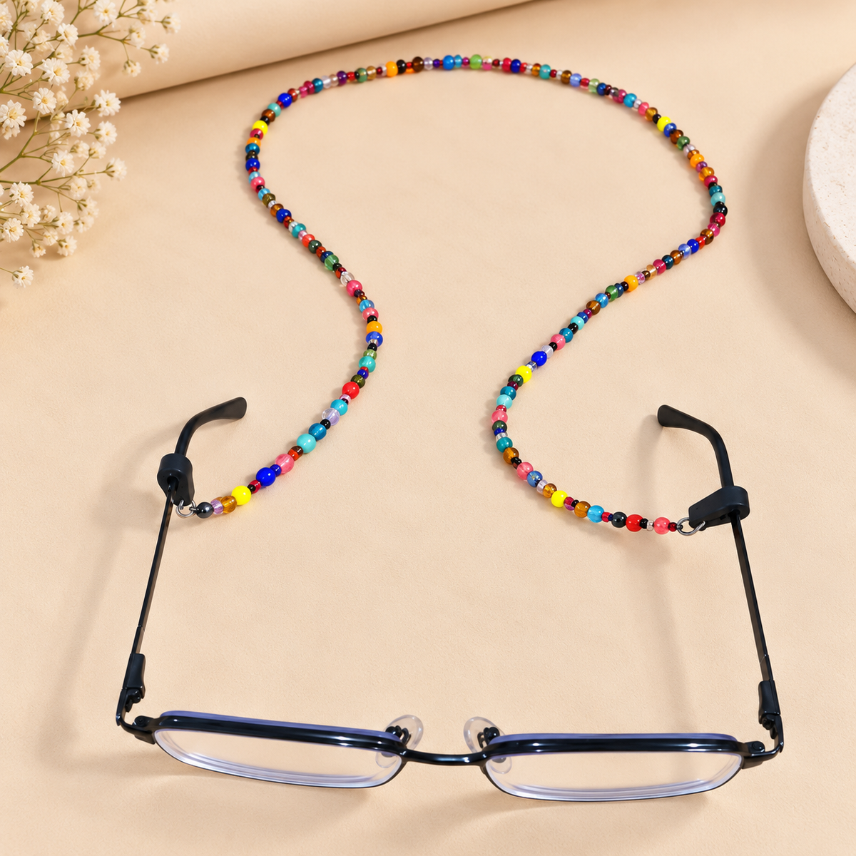 Multicolor Beaded Spectacle Chain