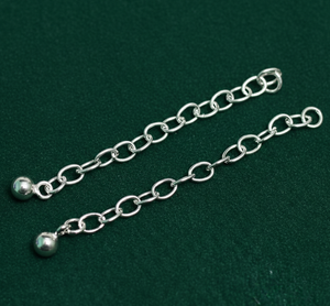 1 Pc 55mm Sterling Silver Ball Chain Extension