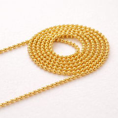 100 Cm 1.25mm Sterling Silver Ball Chain