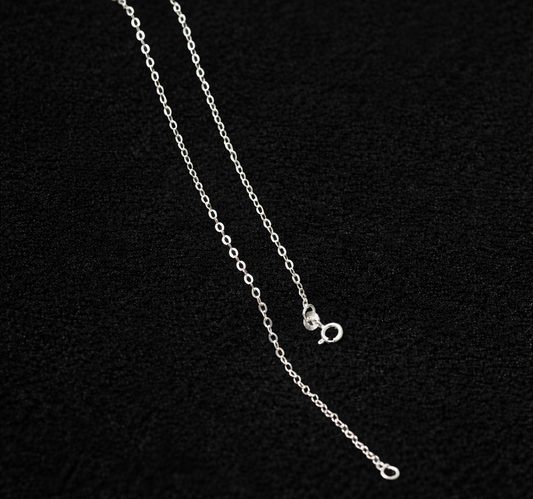 1 Pc 45cm Sterling Silver Flat Link Chain