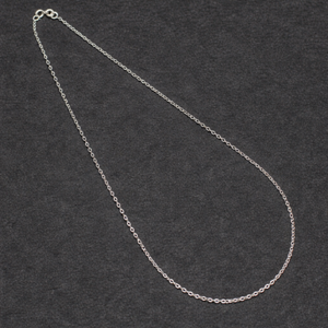 1 Pc 45 Cm Sterling Silver Flat Link Chain
