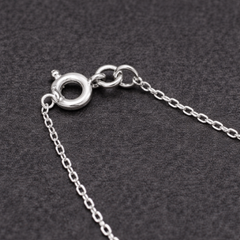 1 Pc 45 Cm Sterling Silver Flat Link Chain