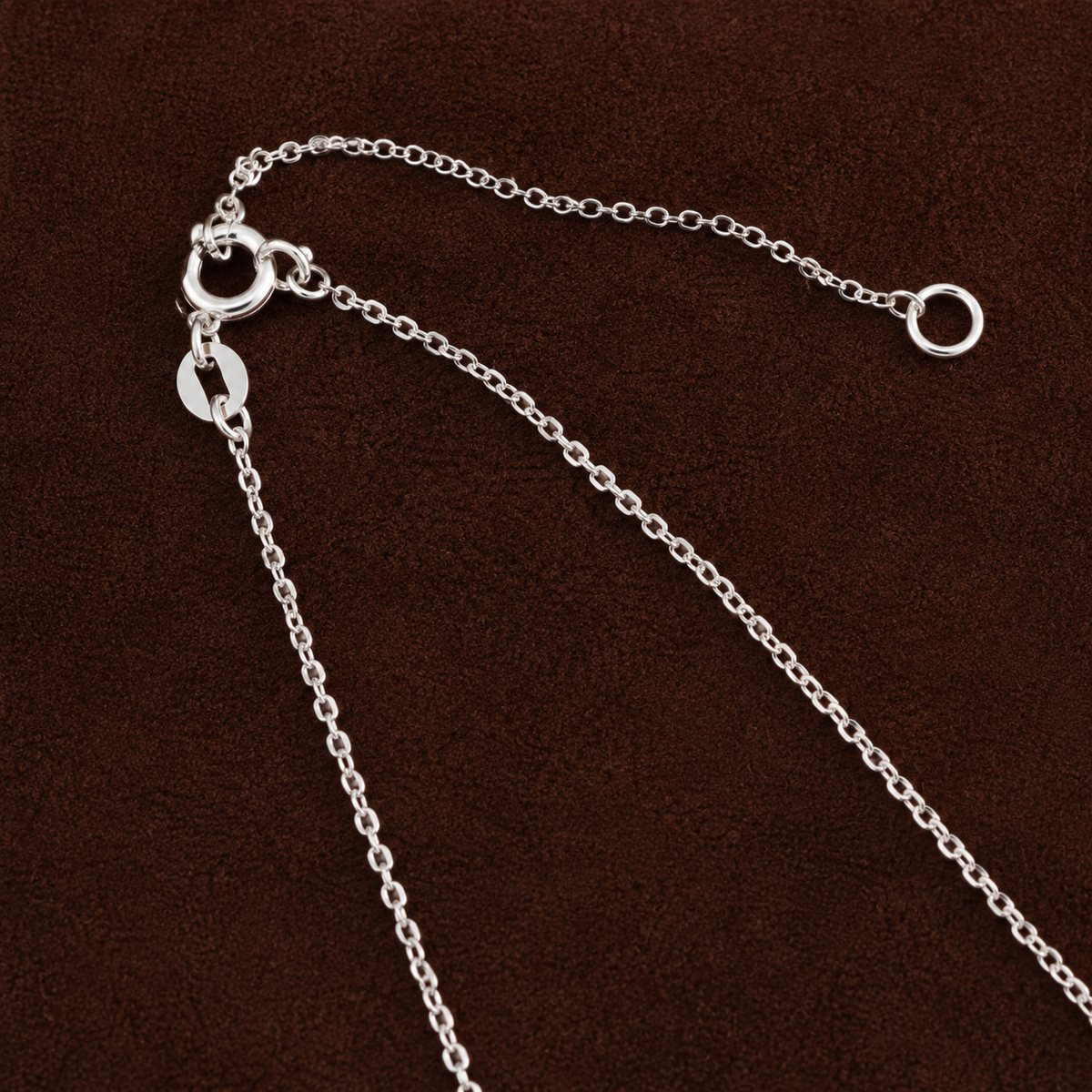 45 Cm Sterling Silver Adjustable Fine Link Chain