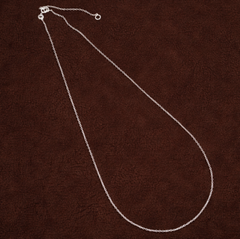 45 Cm Sterling Silver Adjustable Fine Link Chain
