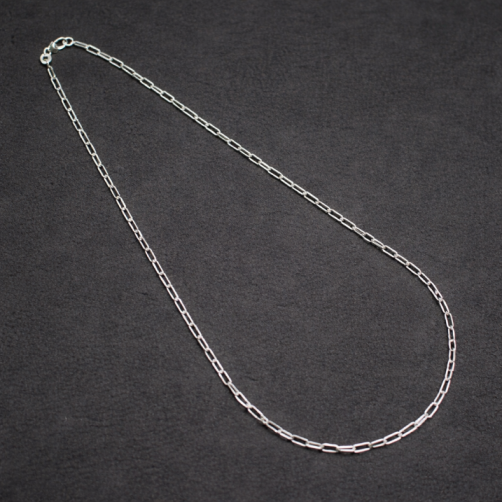 45 Cm Sterling Silver Paper Clip Chain