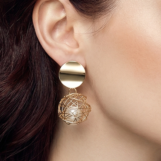Wonderful Hanging Ball Plushy Drop Earrings For Women/Girls