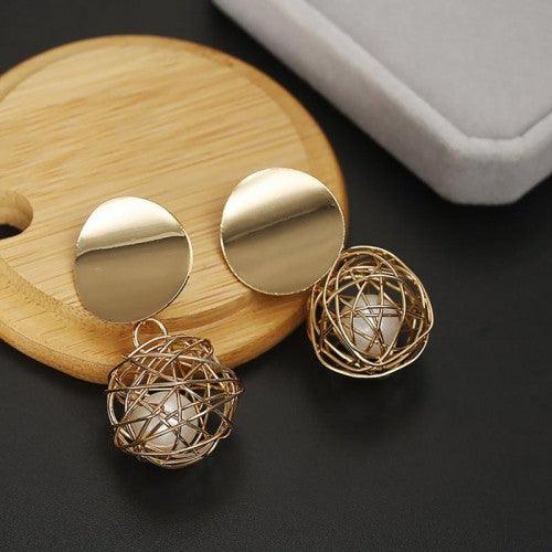 Wonderful Hanging Ball Plushy Drop Earrings For Women/Girls
