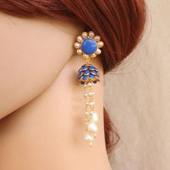 Designer Beaded Pearl Pacchi Earring