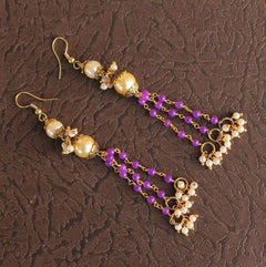 Designer Beaded Pearl Earring