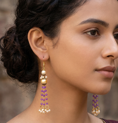 Designer Beaded Pearl Earring