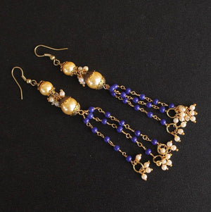 Designer Beaded Pearl Earring