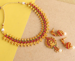 Sanskriti Temple Necklace Set