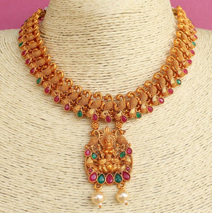 Sanskriti Temple Necklace Set