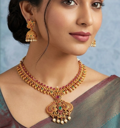 Sanskriti Temple Necklace Set