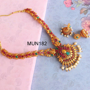 Sanskriti Temple Necklace Set