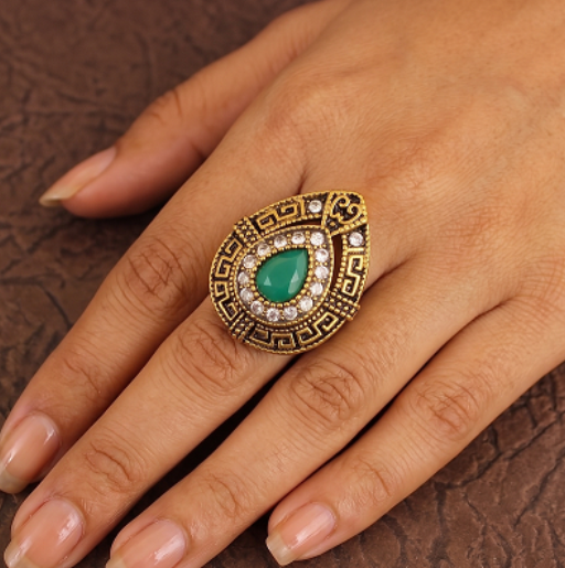 Designer Victorian Finger Rings Multicolor