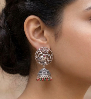 German Silver Jhumka Earring