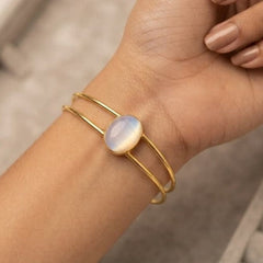 Moonstone Gold Tone Kada