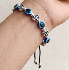 Classic Rose Evil Eye Bracelet
