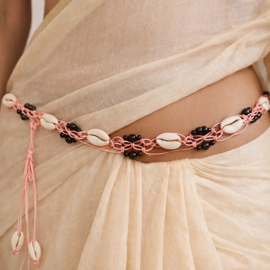 Cotton Cord Shell Cowrie Beads Belt