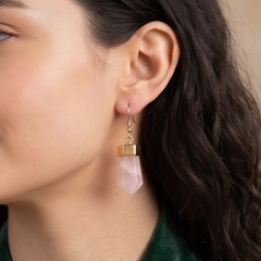 Modern Facet Drop Earrings