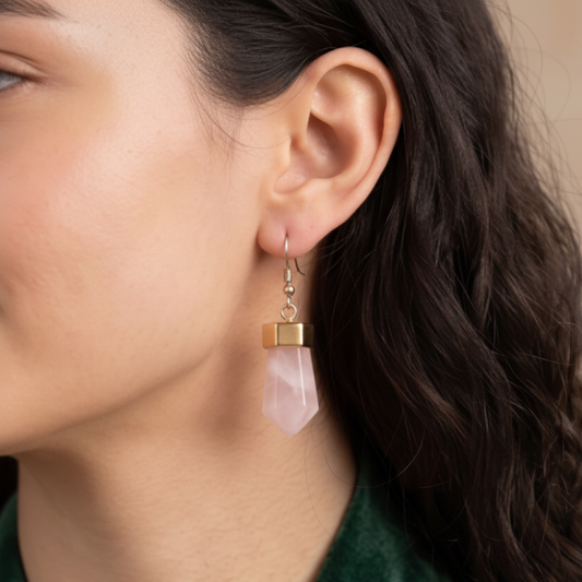 Modern Facet Drop Earrings