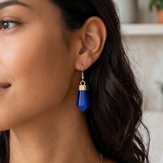 Modern Facet Drop Earrings