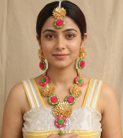 Gotta Patti Necklace Set For Girls and Women