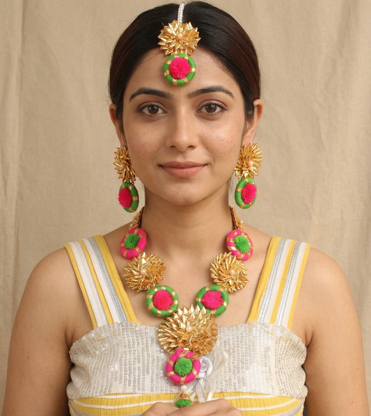 Gotta Patti Necklace Set For Girls and Women