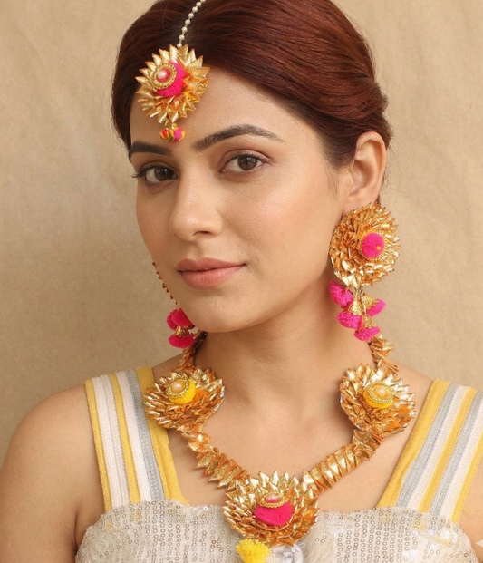 Gotta Patti Necklace Set For Girls and Women