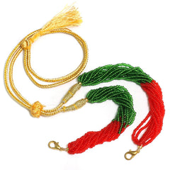 Seed Beads Pendant Dori Red and Green