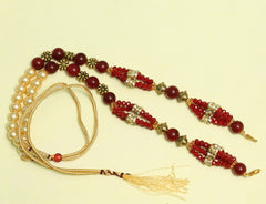 Designer Crystal Faceted Beaded Necklace Dori