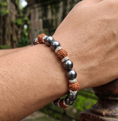 Rudraksha Magnetic Mens Bracelet