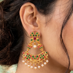 Sanskriti Temple Matte Earring