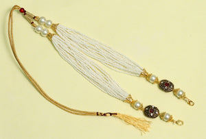 Pearl Beaded Pendants Dori White