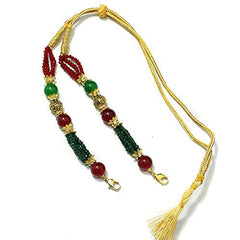 Designer Crystal Beaded Necklace Dori Multi, Pack Of 1 Pc