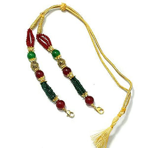 Designer Crystal Beaded Necklace Dori Multi, Pack Of 1 Pc
